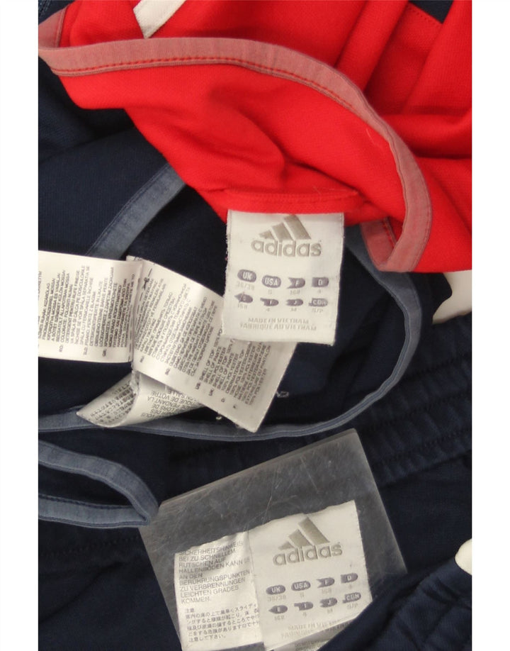 Adidas Męski pełny dres UK 36/38 Mały granatowy poliester z blokami kolorów