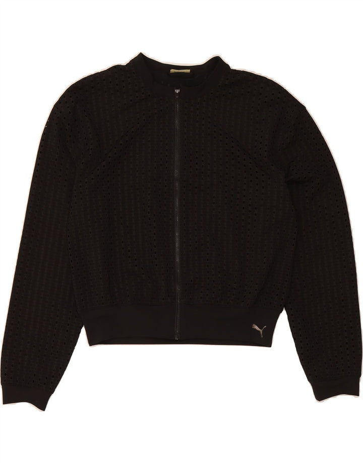 PUMA Womens Tracksuit Top Jacket UK 12 Medium Black Vintage Puma and Second-Hand Puma from Messina Hembry 