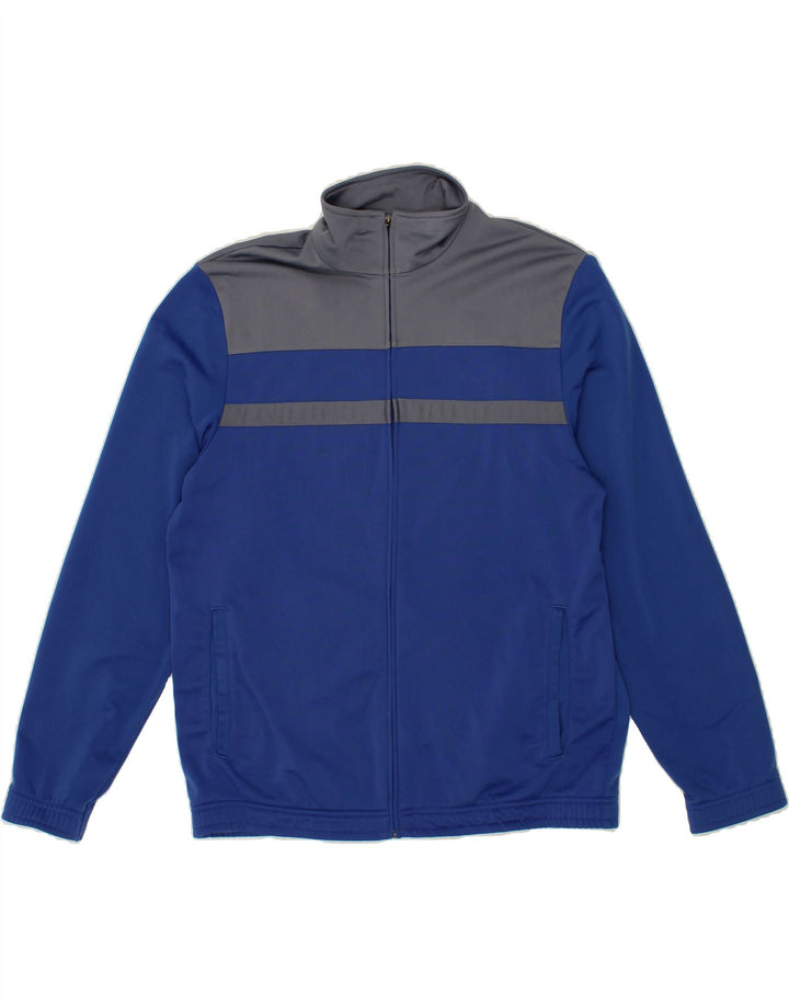 PUMA Mens Tracksuit Top Jacket Large Blue Colourblock Polyester Vintage Puma and Second-Hand Puma from Messina Hembry 