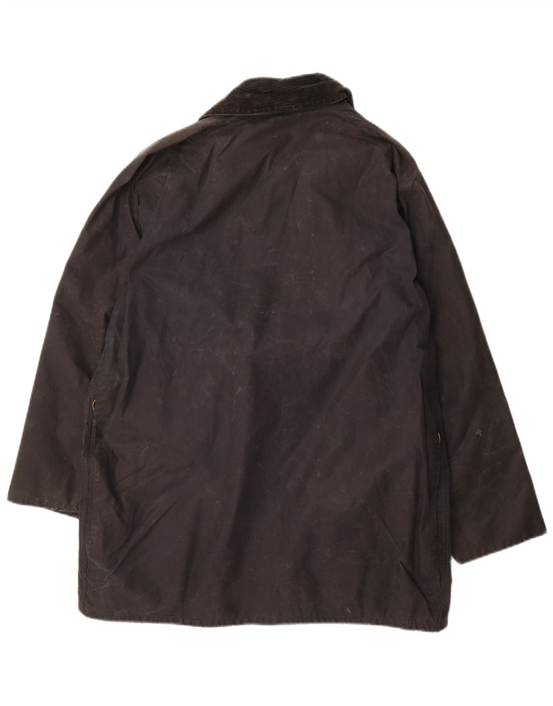 BARBOUR Męska kurtka z woskowanej bawełny Beaufort UK 38, mała, granatowa, bawełniana