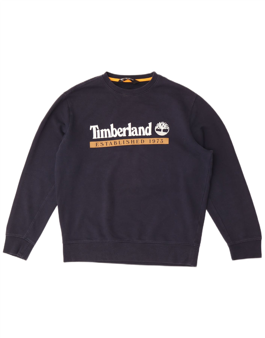 Męska bluza Timberland z grafiką o regularnym kroju, duża, granatowa