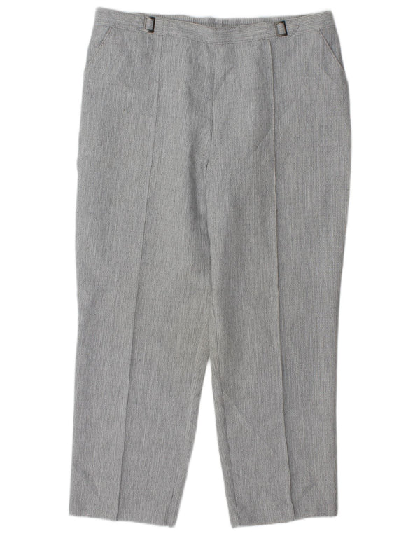 Spodnie damskie Marks & Spencer, proste, przycięte, UK 16, duże, W34 L26, szare