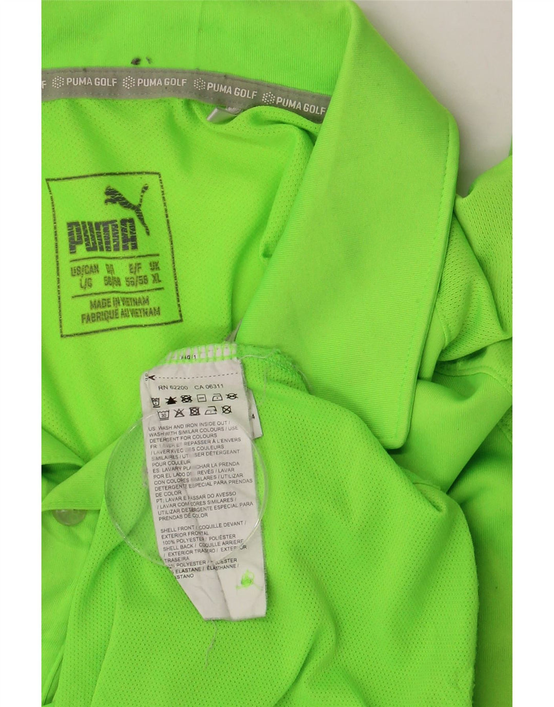 Męska koszulka polo PUMA XL Zielony poliester