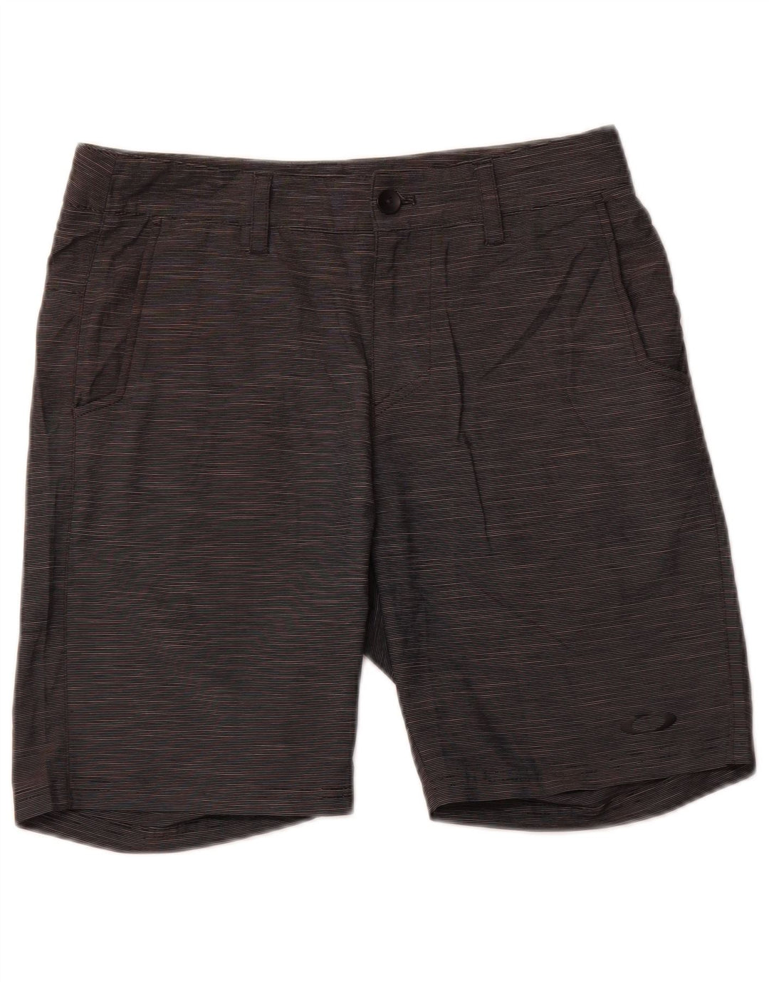 Męskie spodenki chino o regularnym kroju Oakley W30 średnioszare sportowe w prążki