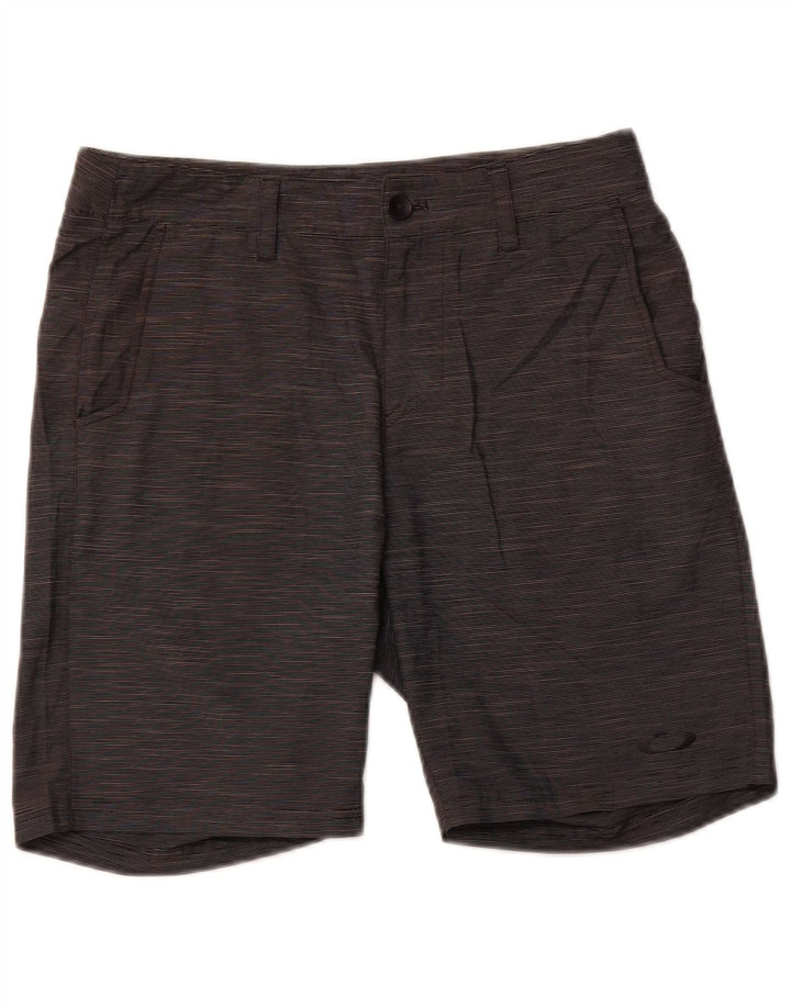 Męskie spodenki chino o regularnym kroju Oakley W30 średnioszare sportowe w prążki