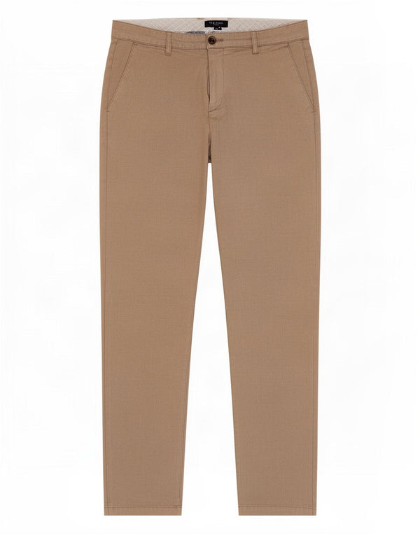 Męskie spodnie typu slim chino Ted Baker W32 L30 beżowa bawełna