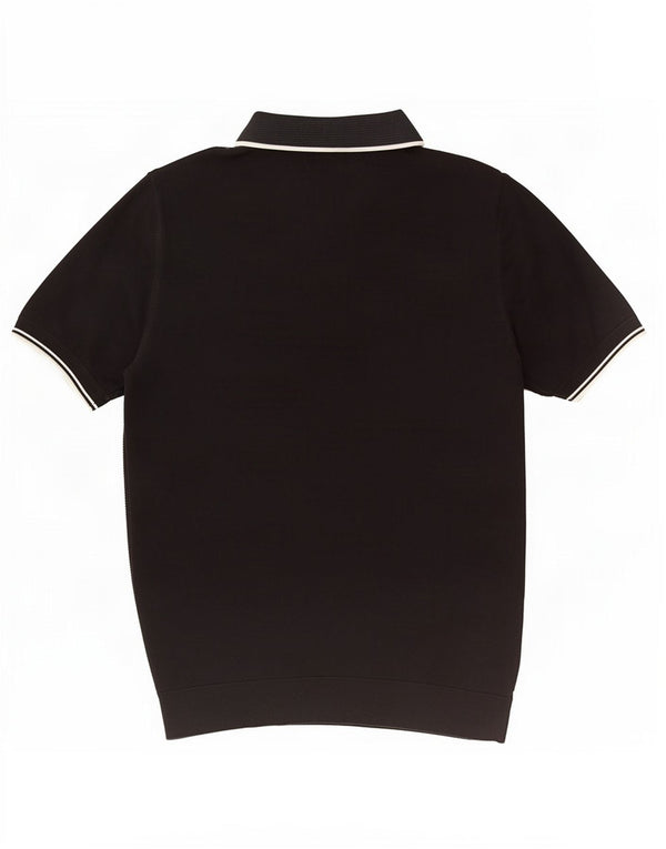 Męska koszulka polo Fred Perry, duża, czarna, bawełniana