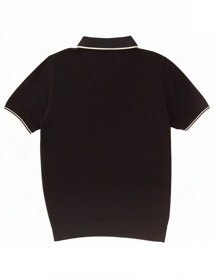Męska koszulka polo Fred Perry, duża, czarna, bawełniana