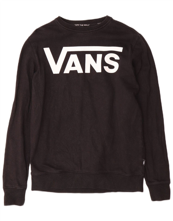 Męska bluza z grafiką Vans, sweter XS, czarna, bawełniana