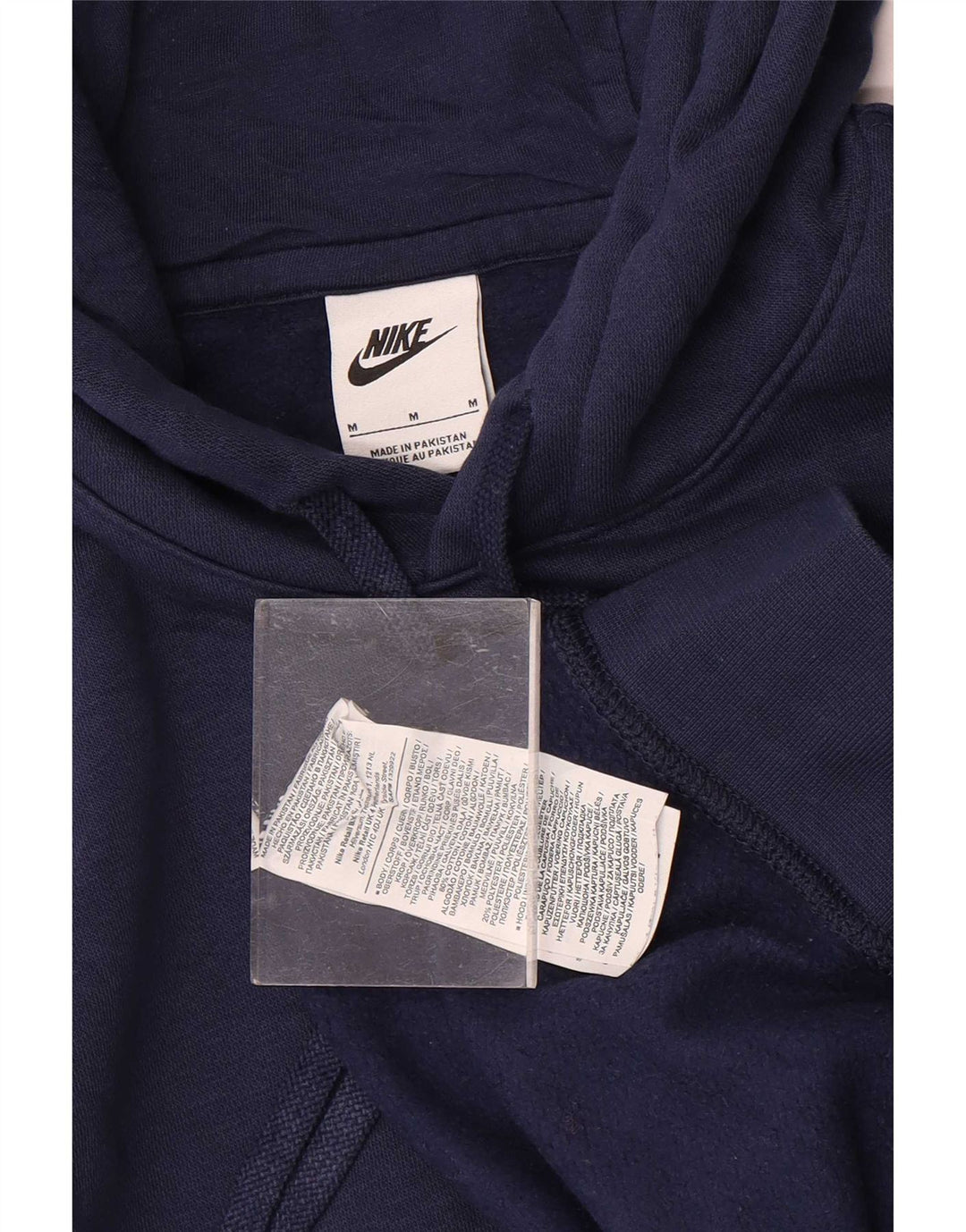 Męski sweter z kapturem Nike, średni granatowy, bawełniany
