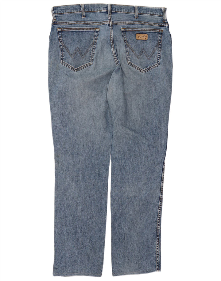 Męskie jeansy Wrangler Texas Straight W38 L34 Niebieskie, bawełniane