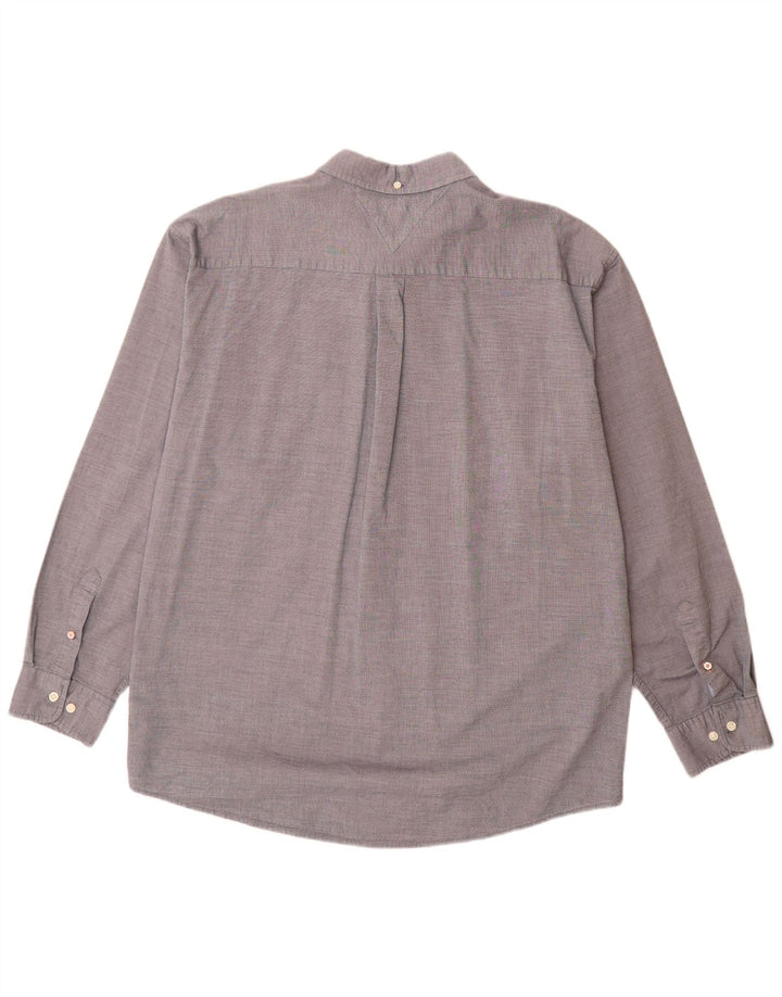 Koszula męska Tommy Hilfiger o klasycznym kroju 2XL, szara, bawełniana