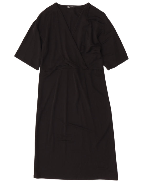 Damska sukienka typu shift Zara UK 10 Small, czarna wiskoza