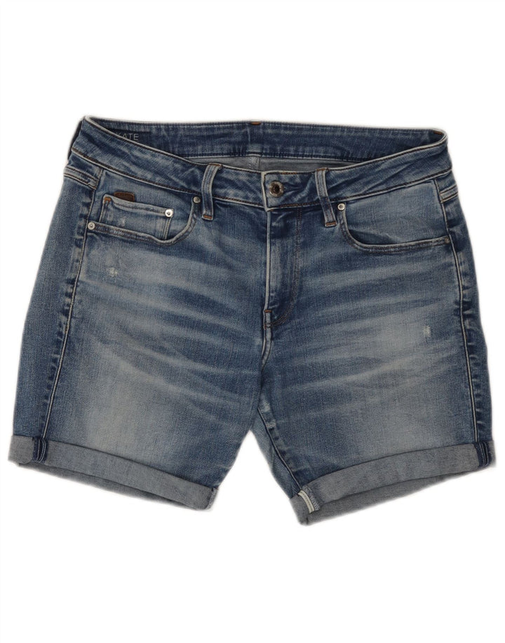 Damskie spodenki jeansowe G-STAR Boyfriend W27 Małe, niebieskie, bawełniane