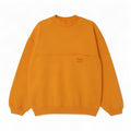 Sweter męski w stylu vintage, duży, żółty, bawełniany