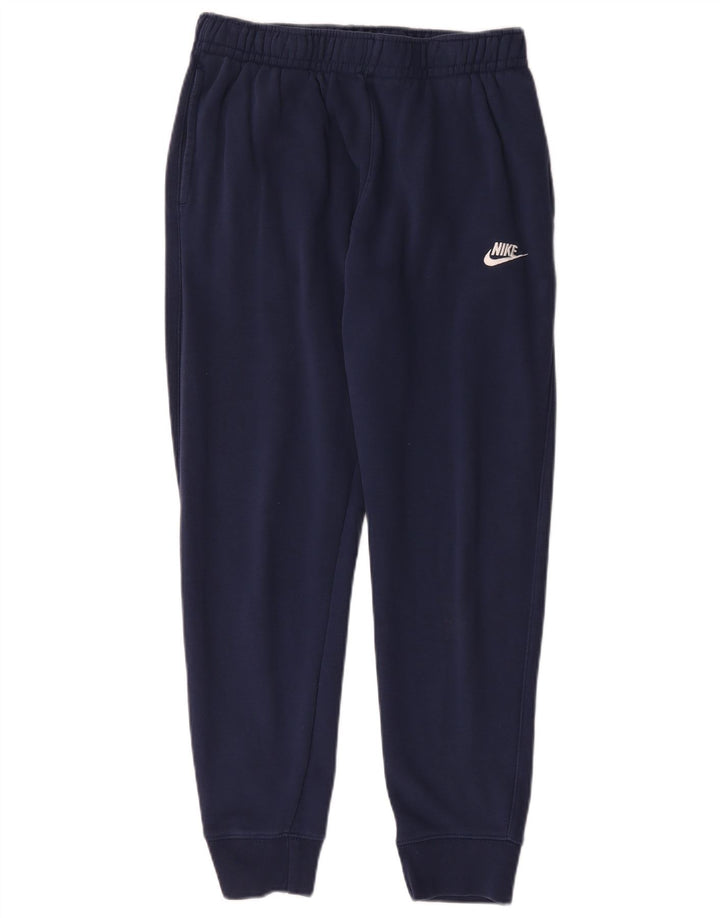 Męskie spodnie dresowe Nike, joggery, średnie granatowe, bawełniane