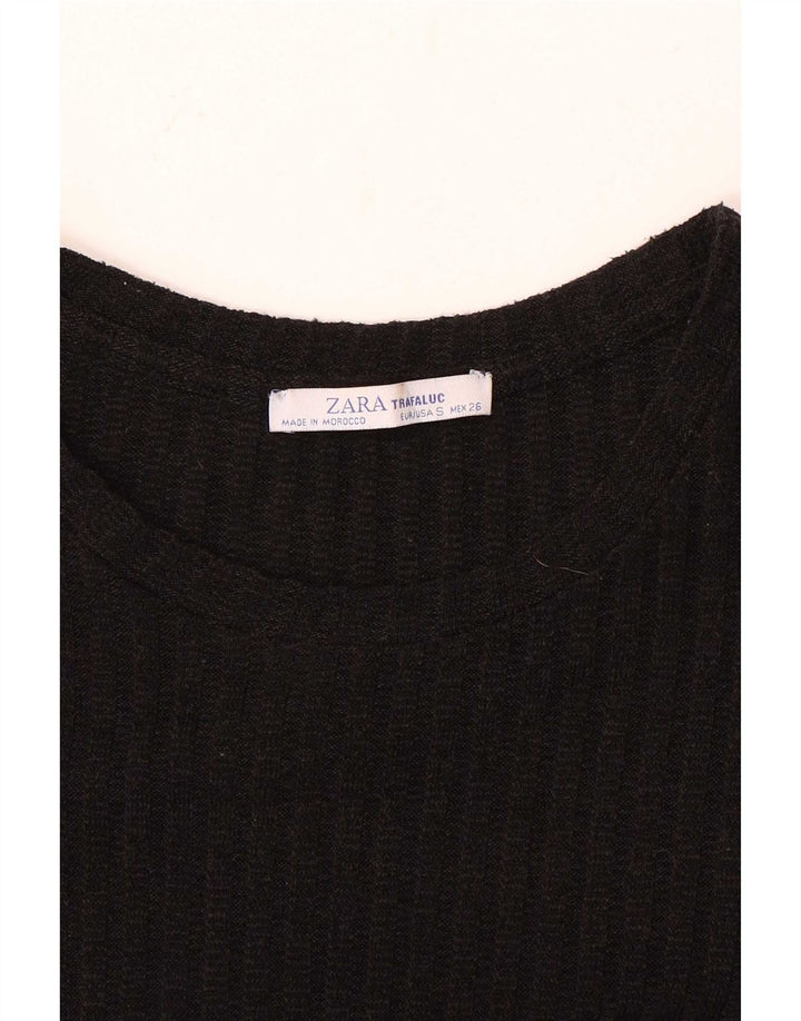 Damska sukienka sweterkowa Zara UK 10 Small Black
