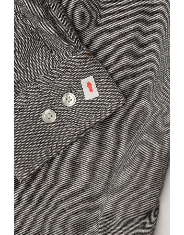 Koszula męska Slim Fit Penguin, duża, szara, bawełniana