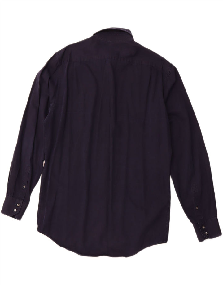 Koszula męska LACOSTE o regularnym kroju, rozmiar 41, średnia, granatowa, bawełniana