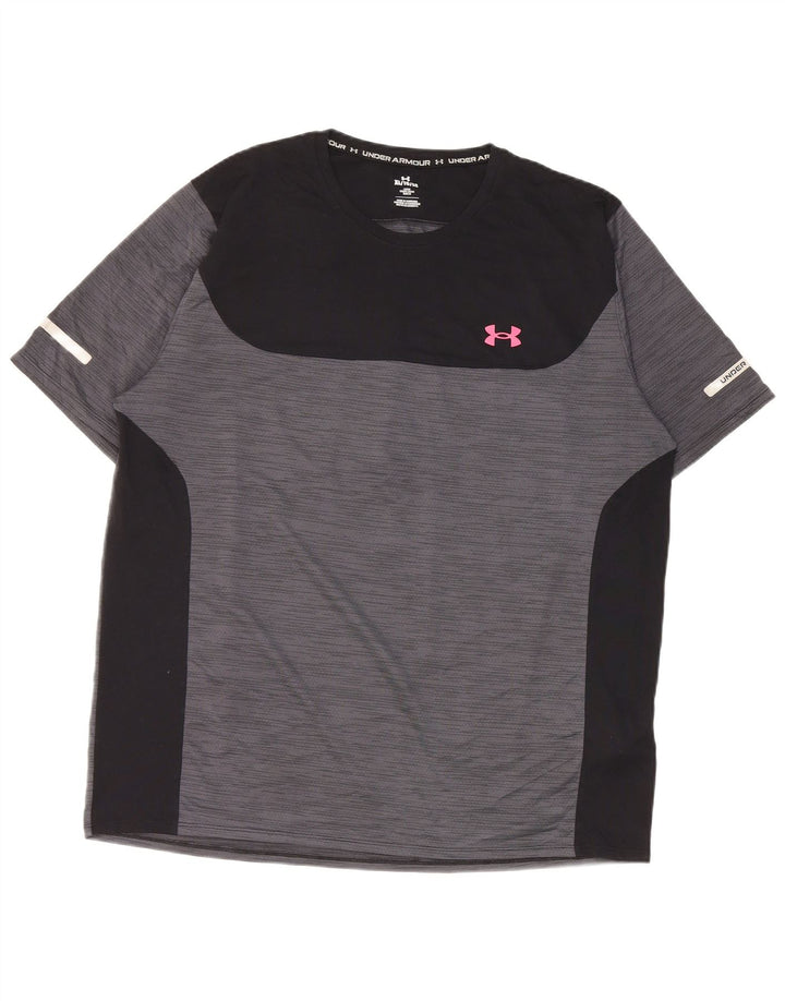 Męska koszulka t-shirt Under Armour XL, szary, kolorowy poliester