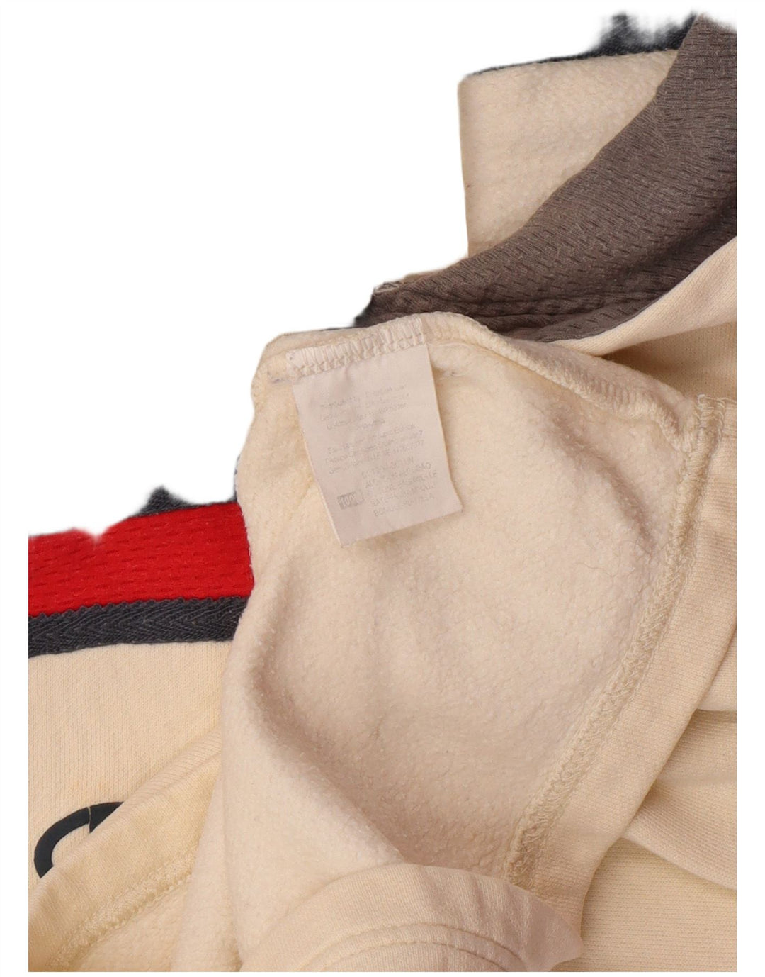 Chłopięcy sweter z kapturem Champion z grafiką 9-10 lat w kolorze złamanej bieli, bawełniany