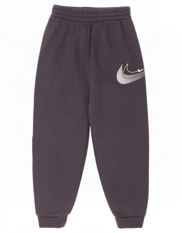 Chłopięce spodnie dresowe Nike z grafiką, 6-7 lat, duże, czarne, bawełniane