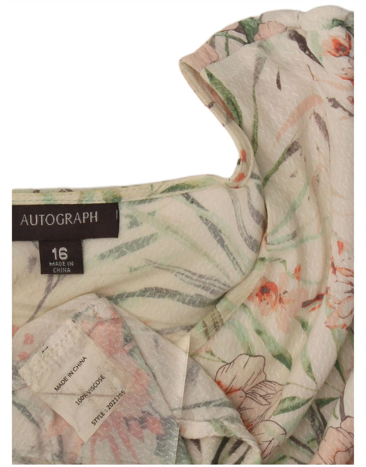 AUTOGRAPH  Womens Oversized Maxi Dress UK 16 Large Multicoloured Floral