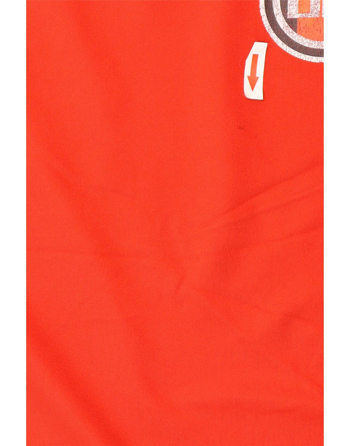 Męski T-shirt Puma z grafiką, duży, czerwony, z blokami kolorów