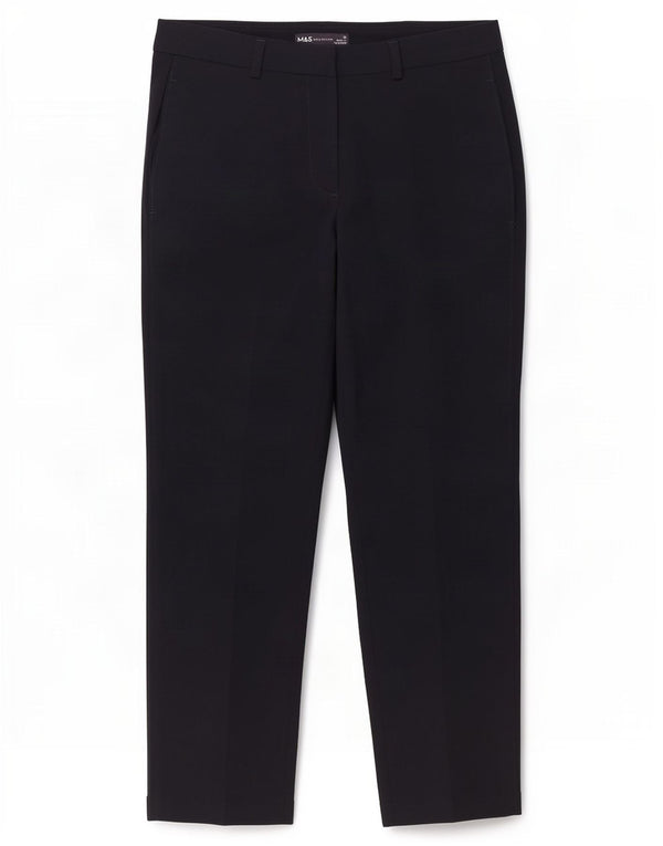 Damskie spodnie garniturowe Marks & Spencer UK 10 Small W30 L25 Granatowe