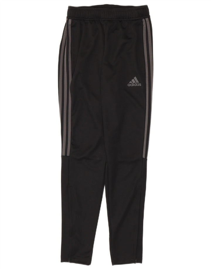 Męskie spodnie dresowe ADIDAS, małe, czarne, poliestrowe