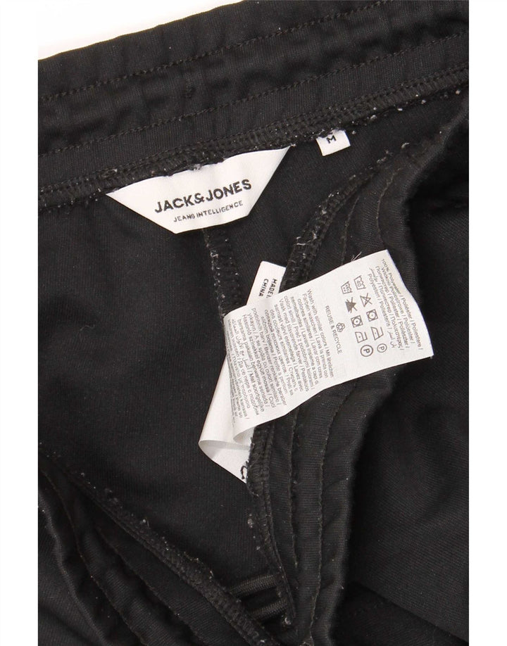 Męskie spodenki sportowe Jack & Jones Regular, średni czarny poliester