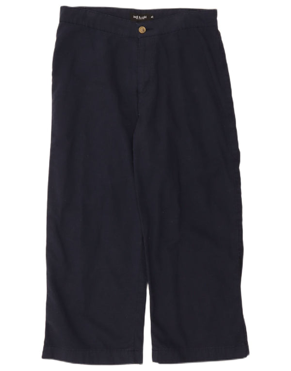 Damskie spodnie o luźnym kroju Indi & Cold EU 42 Large W32 L24 Granatowe