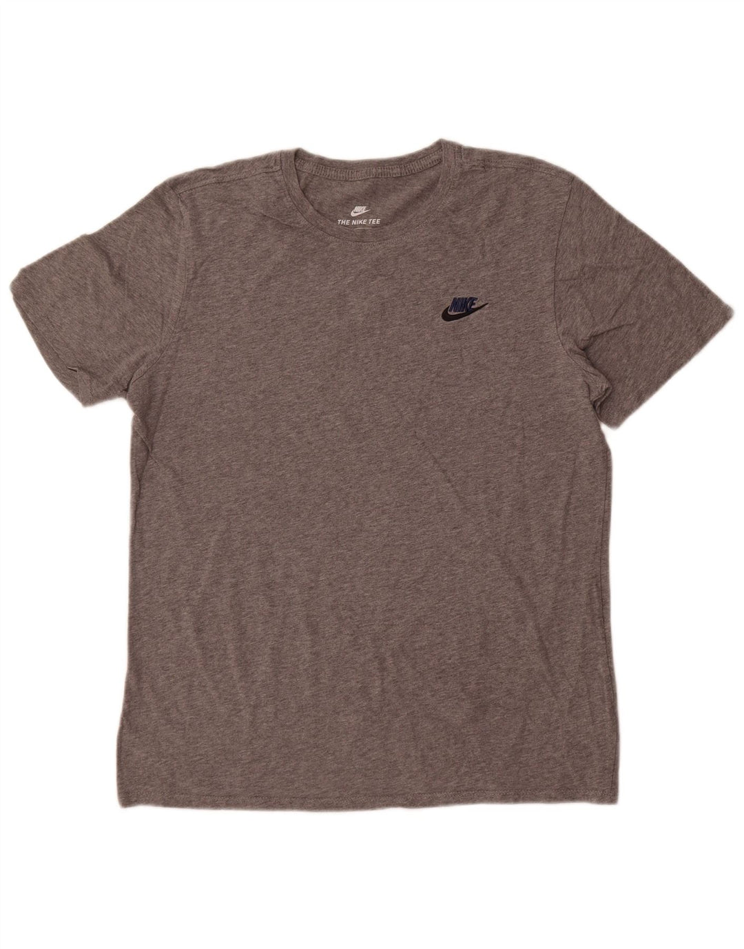 Męski T-shirt Nike o sportowym kroju z grafiką, duży, szary, bawełniany