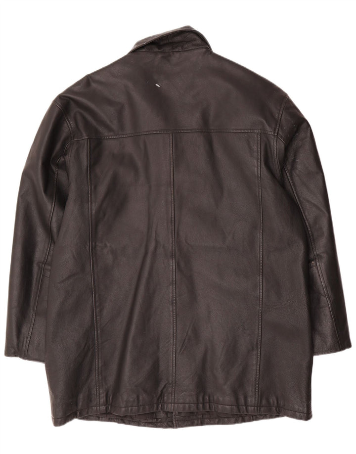 Męska kurtka skórzana Angelo Litrico UK 42 XL, czarna skóra