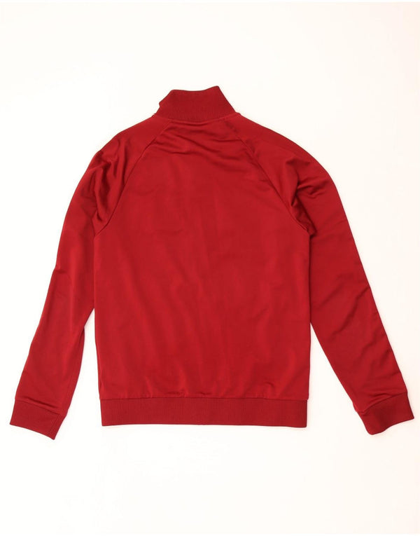 Adidas Męska bluza dresowa, mała, bordowa, poliestrowa