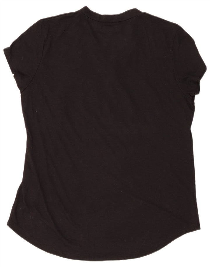 Damska koszulka z grafiką NFL New Orleans Saints Top UK 16, duża, czarna bawełna