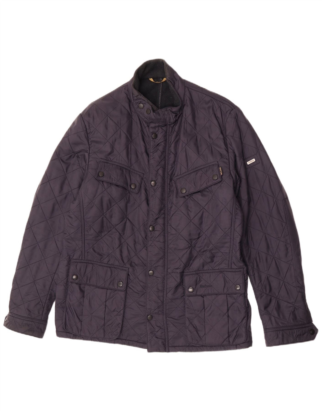 Męska pikowana kurtka Barbour UK 42 XL, granatowa, poliestrowa