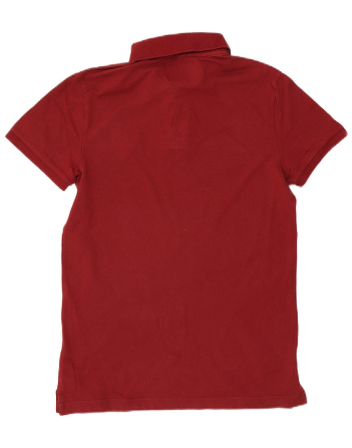 Męska koszulka polo Hollister, mała, bordowa