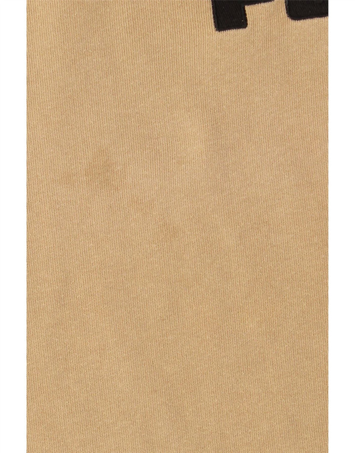 Męski sweter z grafiką PUMA, duży, beżowy blok kolorów