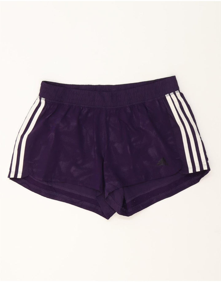 Damskie spodenki sportowe ADIDAS Climalite UK 12/14, średni fiolet, poliester