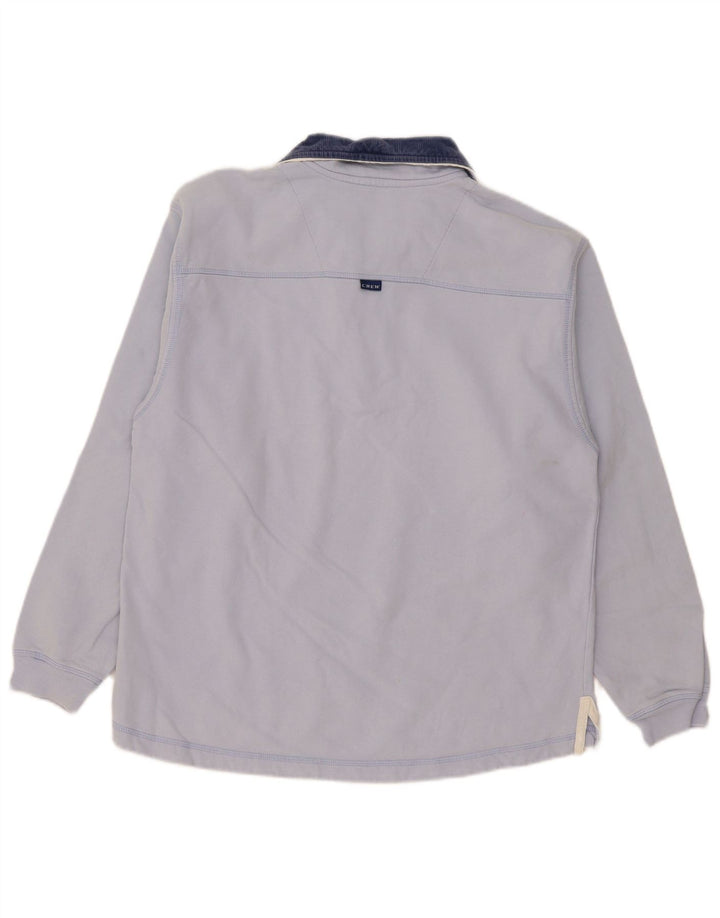 Crew Clothing Męska bluza z zamkiem błyskawicznym, mała, niebieska bawełna