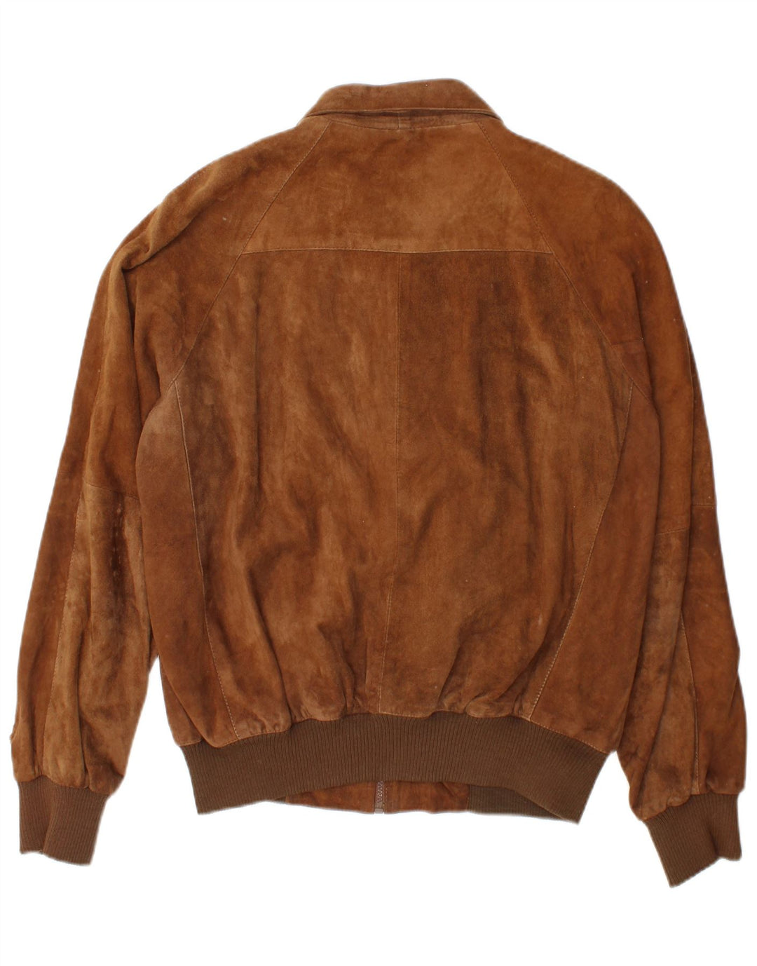Męska zamszowa kurtka bomber w stylu vintage IT 50, duża brązowa