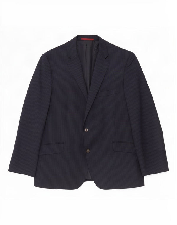 Marks & Spencer Męska marynarka zapinana na 2 guziki, UK 44 XL, granatowa w prążki