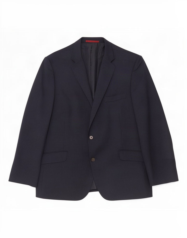 Marks & Spencer Męska marynarka zapinana na 2 guziki, UK 44 XL, granatowa w prążki
