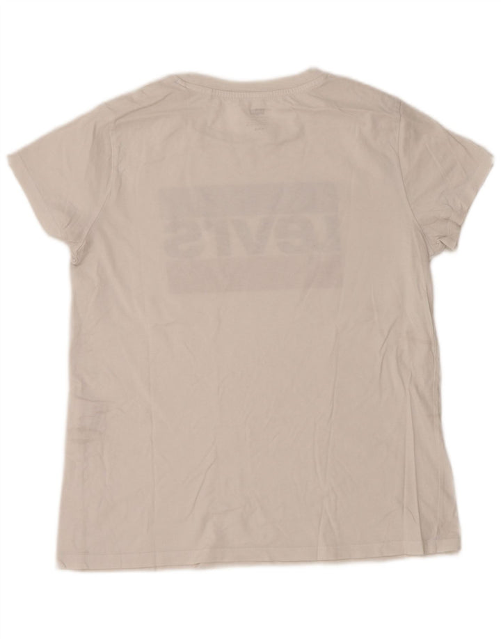 Męski T-shirt z grafiką Levi's, średni biały