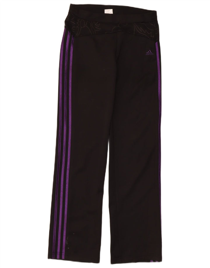 Damskie legginsy Adidas Graphic UK 14, duże, czarne, poliestrowe