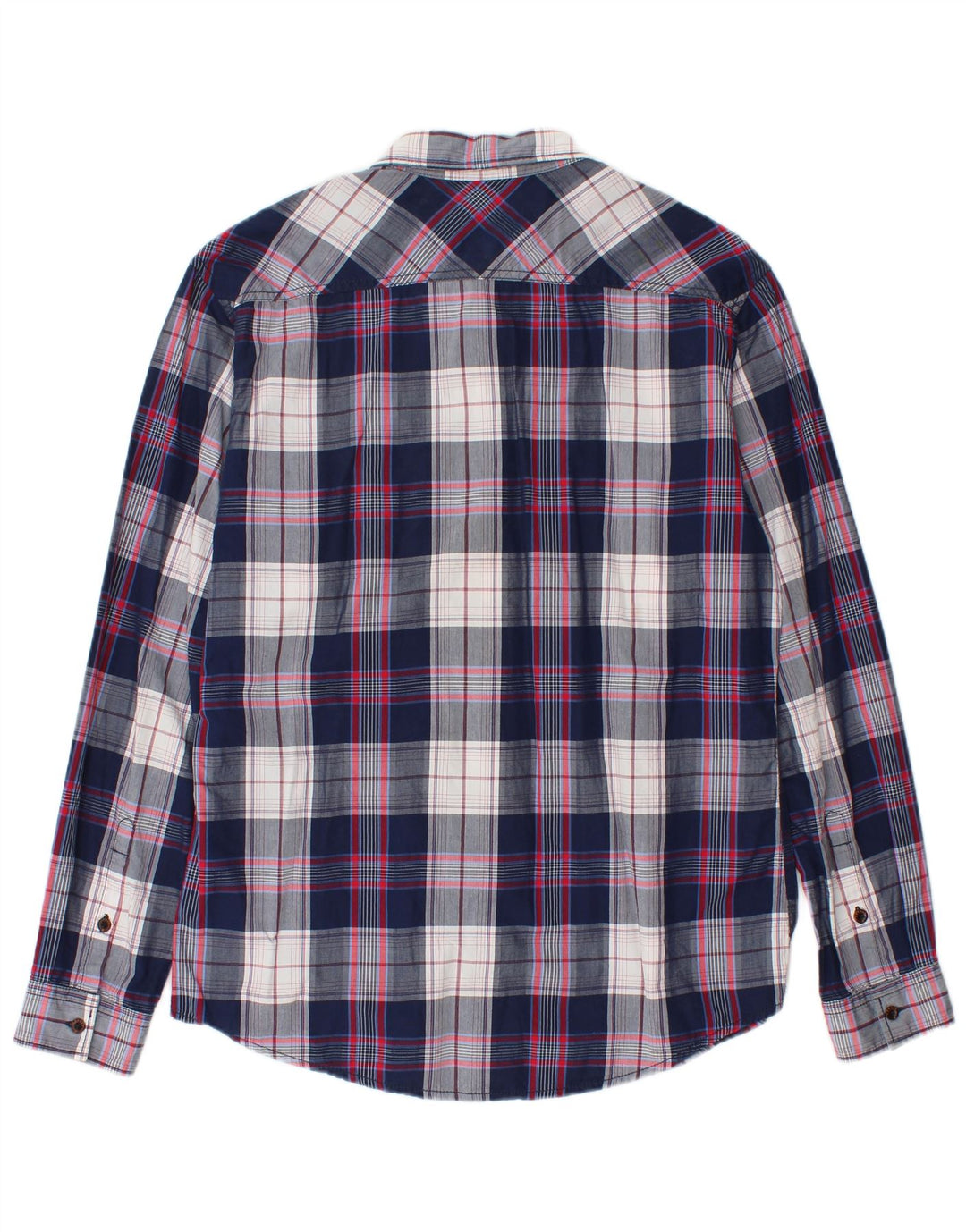 Koszula męska Esprit Slim Fit, średnia, granatowa, bawełniana w kratkę