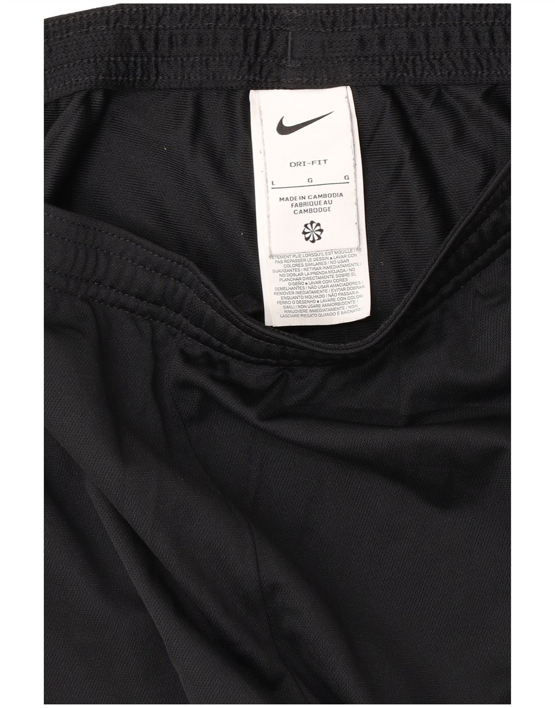 Damskie spodnie dresowe NIKE Dri Fit UK 14, duże, czarne, poliestrowe