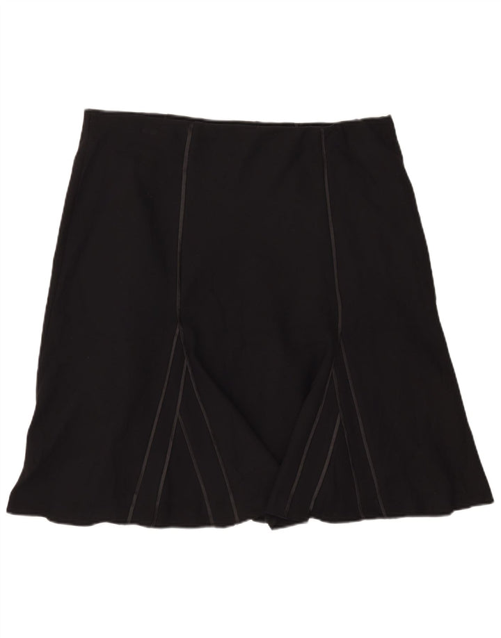 Marks & Spencer Damska spódnica w kształcie litery A UK 18 XL W40 Czarny poliester