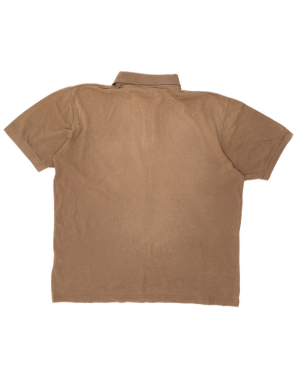 Męska koszulka polo Jack Wolfskin UK 40/42, duża, beżowa, bawełniana